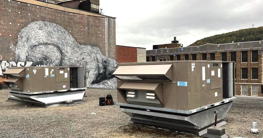 Remplacement deux unites rooftop York pour banque B